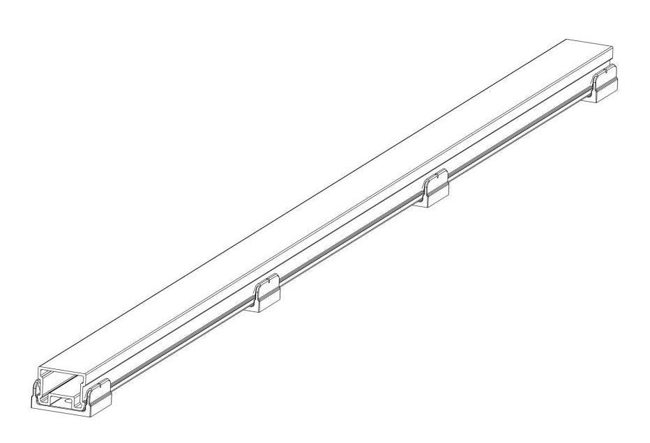 Patio Deck Kit Contains 9x1 meter long Aluminium Joists,36 Nylon Base Clips & 9 End Caps