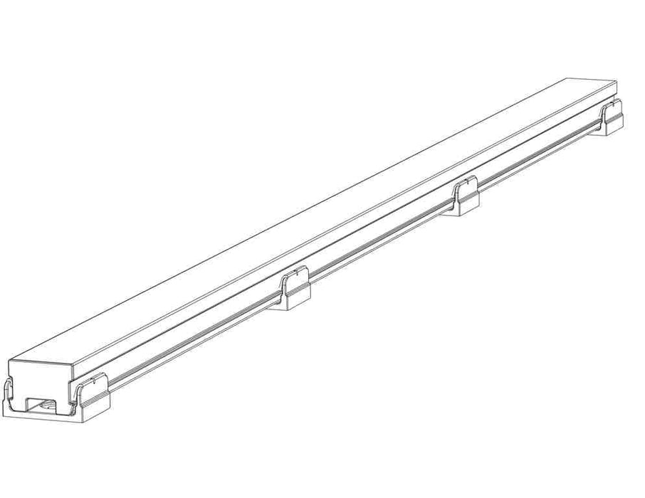 Patio Deck Kit Contains 9x1 meter long Aluminium Joists,36 Nylon Base Clips & 9 End Caps