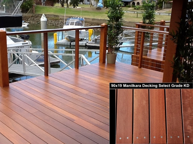 90X19 JARRAH Select Grade KD Decking Random Mix Lengths