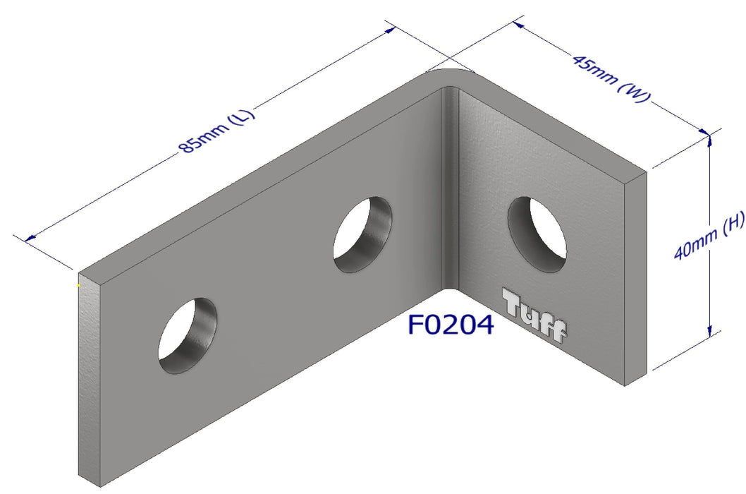 ANGLE BRACKET 40X80X40X5MM