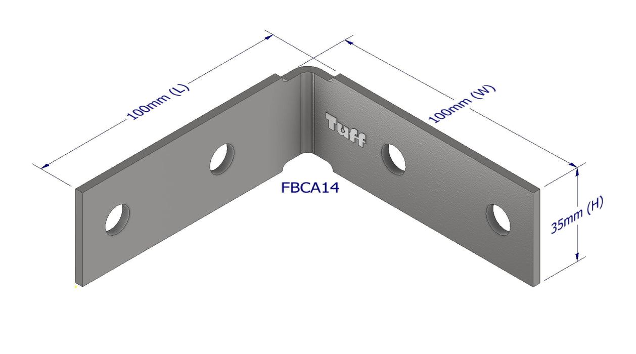 HEAVY DUTY ANGLES 100X100X35X3MM