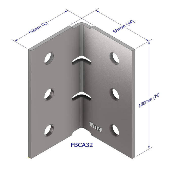 HEAVY DUTY ANGLES 60X60X105X3MM