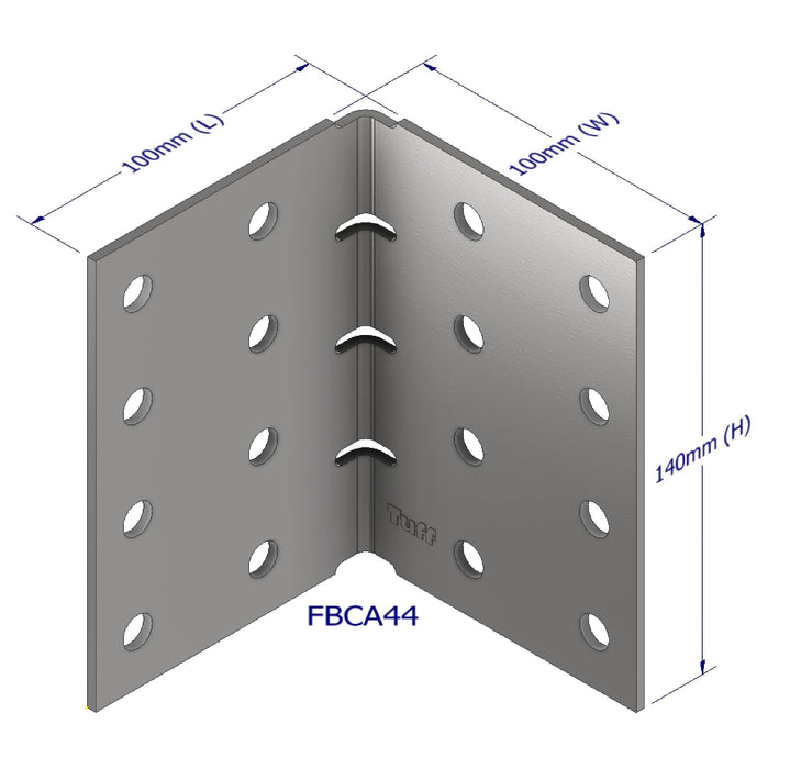 HEAVY DUTY ANGLES 100X100X140X3MM