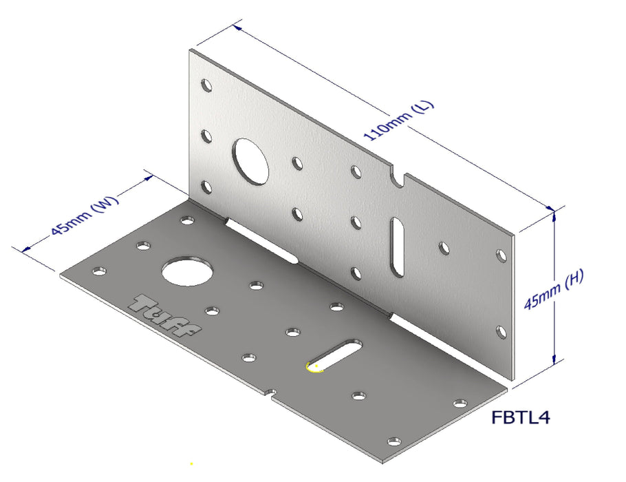 TIMBER LOCK 110X90X1MM (FLATE PLATE)