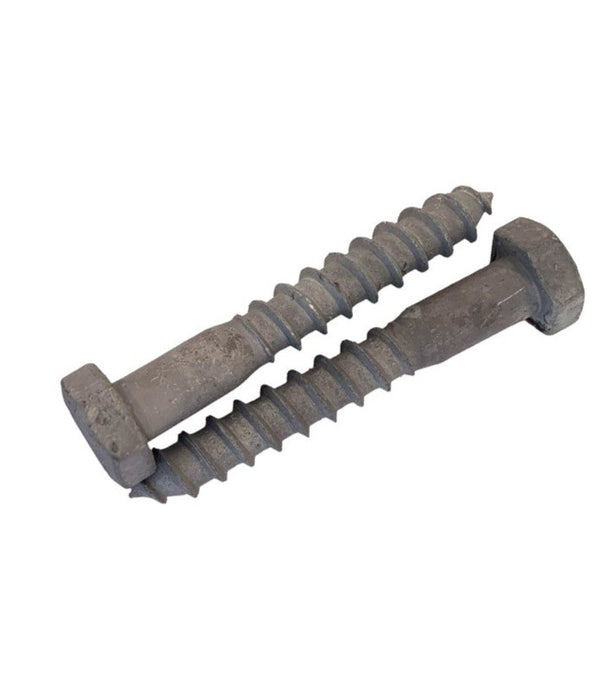 M10 x 75mm Hot Dip Galvanised Hex Head Coach Screws