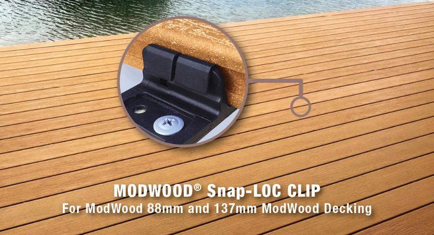 KlevaKlip for 88mm ModWood Decking Concealed Fixing Nylon - Pack of 40 Pieces