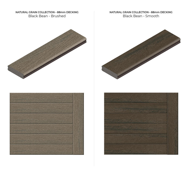 88x23 Modwood Natural Range Decking Boards R10 5.4m